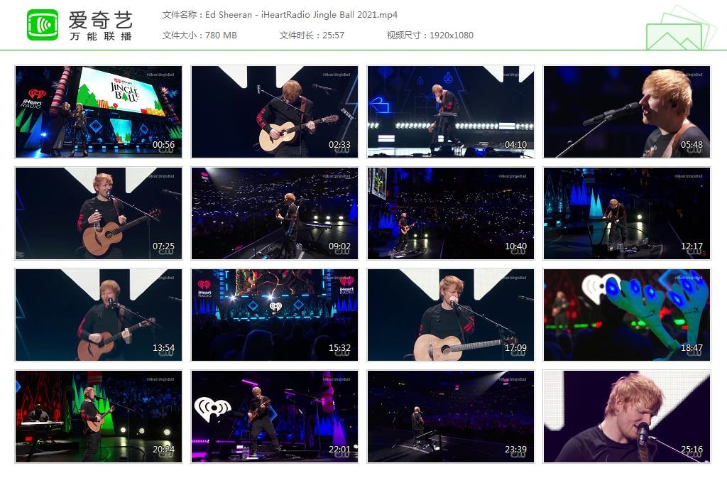 Ed Sheeran - iHeartRadio Jingle Ball 2021, 1.43 GB